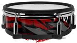 Skin Wrap works with Roland vDrum Shell PD-128 Drum Baja 0040 Red Dark (DRUM NOT INCLUDED)