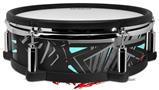 Skin Wrap works with Roland vDrum Shell PD-128 Drum Baja 0023 Neon Teal (DRUM NOT INCLUDED)