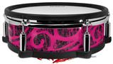 Skin Wrap works with Roland vDrum Shell PD-128 Drum Folder Doodles Fuchsia (DRUM NOT INCLUDED)