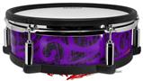 Skin Wrap works with Roland vDrum Shell PD-128 Drum Folder Doodles Purple (DRUM NOT INCLUDED)