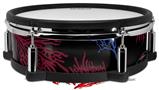 Skin Wrap works with Roland vDrum Shell PD-128 Drum Floating Coral Black (DRUM NOT INCLUDED)