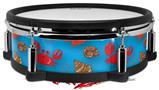 Skin Wrap works with Roland vDrum Shell PD-128 Drum Crabs and Shells Blue Medium (DRUM NOT INCLUDED)