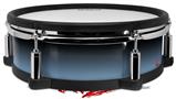 Skin Wrap works with Roland vDrum Shell PD-128 Drum Smooth Fades Blue Dust Black (DRUM NOT INCLUDED)