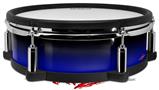 Skin Wrap works with Roland vDrum Shell PD-128 Drum Smooth Fades Blue Black (DRUM NOT INCLUDED)