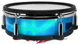 Skin Wrap works with Roland vDrum Shell PD-128 Drum Cubic Shards Blue (DRUM NOT INCLUDED)