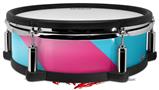 Skin Wrap works with Roland vDrum Shell PD-128 Drum Two Tone Waves Neon Teal Hot Pink (DRUM NOT INCLUDED)