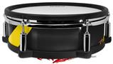Skin Wrap works with Roland vDrum Shell PD-128 Drum Jagged Camo Yellow (DRUM NOT INCLUDED)