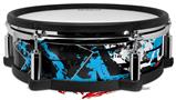 Skin Wrap works with Roland vDrum Shell PD-128 Drum Baja 0003 Neon Blue (DRUM NOT INCLUDED)