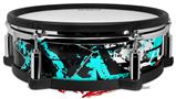 Skin Wrap works with Roland vDrum Shell PD-128 Drum Baja 0003 Neon Teal (DRUM NOT INCLUDED)
