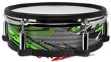 Skin Wrap works with Roland vDrum Shell PD-128 Drum Baja 0032 Neon Green (DRUM NOT INCLUDED)