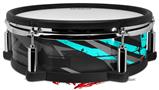 Skin Wrap works with Roland vDrum Shell PD-128 Drum Baja 0014 Neon Teal (DRUM NOT INCLUDED)