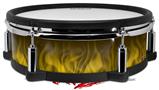 Skin Wrap works with Roland vDrum Shell PD-128 Drum Fire Flames Yellow (DRUM NOT INCLUDED)