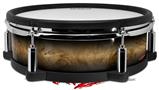 Skin Wrap works with Roland vDrum Shell PD-128 Drum Exotic Wood White Oak Burl Burst Black (DRUM NOT INCLUDED)