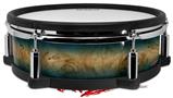 Skin Wrap works with Roland vDrum Shell PD-128 Drum Exotic Wood White Oak Burl Burst Deep Blue (DRUM NOT INCLUDED)