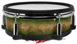 Skin Wrap works with Roland vDrum Shell PD-128 Drum Exotic Wood White Oak Burl Burst Tropical Green (DRUM NOT INCLUDED)