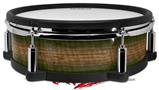 Skin Wrap works with Roland vDrum Shell PD-128 Drum Exotic Wood Pommele Sapele Burst Tropical Green (DRUM NOT INCLUDED)
