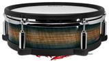 Skin Wrap works with Roland vDrum Shell PD-128 Drum Exotic Wood Pommele Sapele Burst Deep Blue (DRUM NOT INCLUDED)