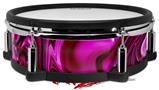 Skin Wrap works with Roland vDrum Shell PD-128 Drum Liquid Metal Chrome Hot Pink Fuchsia (DRUM NOT INCLUDED)