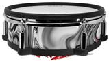 Skin Wrap works with Roland vDrum Shell PD-128 Drum Liquid Metal Chrome Wide (DRUM NOT INCLUDED)