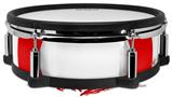 Skin Wrap works with Roland vDrum Shell PD-128 Drum Bullseye Red and White (DRUM NOT INCLUDED)