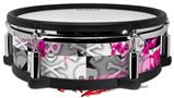 Skin Wrap works with Roland vDrum Shell PD-128 Drum Checker Skull Splatter Pink (DRUM NOT INCLUDED)