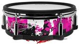 Skin Wrap works with Roland vDrum Shell PD-128 Drum Pink Graffiti (DRUM NOT INCLUDED)