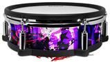Skin Wrap works with Roland vDrum Shell PD-128 Drum Purple Graffiti (DRUM NOT INCLUDED)
