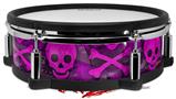 Skin Wrap works with Roland vDrum Shell PD-128 Drum Pink Skull Bones (DRUM NOT INCLUDED)