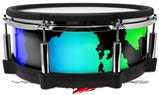 Skin Wrap works with Roland vDrum Shell PD-140DS Drum Rainbow Leopard (DRUM NOT INCLUDED)