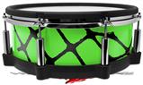 Skin Wrap works with Roland vDrum Shell PD-140DS Drum Ripped Fishnets Green (DRUM NOT INCLUDED)