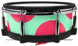Skin Wrap works with Roland vDrum Shell PD-140DS Drum Kearas Polka Dots Pink And Blue (DRUM NOT INCLUDED)