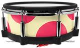 Skin Wrap works with Roland vDrum Shell PD-140DS Drum Kearas Polka Dots Pink On Cream (DRUM NOT INCLUDED)
