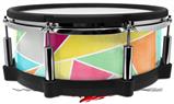 Skin Wrap works with Roland vDrum Shell PD-140DS Drum Brushed Geometric (DRUM NOT INCLUDED)