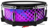 Skin Wrap works with Roland vDrum Shell PD-140DS Drum Halftone Splatter Blue Hot Pink (DRUM NOT INCLUDED)