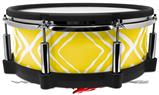 Skin Wrap works with Roland vDrum Shell PD-140DS Drum Wavey Yellow (DRUM NOT INCLUDED)