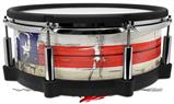 Skin Wrap works with Roland vDrum Shell PD-140DS Drum Painted Faded and Cracked USA American Flag (DRUM NOT INCLUDED)