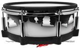 Skin Wrap works with Roland vDrum Shell PD-140DS Drum Ripped Colors Black Gray (DRUM NOT INCLUDED)