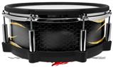 Skin Wrap works with Roland vDrum Shell PD-140DS Drum Metal Flames Yellow (DRUM NOT INCLUDED)