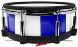 Skin Wrap works with Roland vDrum Shell PD-140DS Drum Psycho Stripes Blue and White (DRUM NOT INCLUDED)