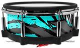 Skin Wrap works with Roland vDrum Shell PD-140DS Drum Baja 0040 Neon Teal (DRUM NOT INCLUDED)