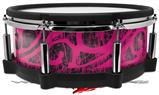 Skin Wrap works with Roland vDrum Shell PD-140DS Drum Folder Doodles Fuchsia (DRUM NOT INCLUDED)