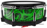 Skin Wrap works with Roland vDrum Shell PD-140DS Drum Folder Doodles Green (DRUM NOT INCLUDED)