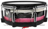 Skin Wrap works with Roland vDrum Shell PD-140DS Drum Painted Faded and Cracked Pink Line USA American Flag (DRUM NOT INCLUDED)