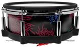 Skin Wrap works with Roland vDrum Shell PD-140DS Drum Floating Coral Black (DRUM NOT INCLUDED)