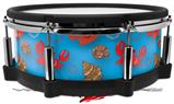 Skin Wrap works with Roland vDrum Shell PD-140DS Drum Crabs and Shells Blue Medium (DRUM NOT INCLUDED)