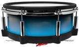 Skin Wrap works with Roland vDrum Shell PD-140DS Drum Smooth Fades Neon Blue Black (DRUM NOT INCLUDED)