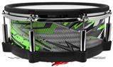 Skin Wrap works with Roland vDrum Shell PD-140DS Drum Baja 0032 Neon Green (DRUM NOT INCLUDED)