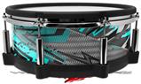 Skin Wrap works with Roland vDrum Shell PD-140DS Drum Baja 0032 Neon Teal (DRUM NOT INCLUDED)