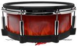 Skin Wrap works with Roland vDrum Shell PD-140DS Drum Fire Flames on Black (DRUM NOT INCLUDED)