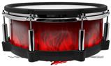 Skin Wrap works with Roland vDrum Shell PD-140DS Drum Fire Flames Red (DRUM NOT INCLUDED)